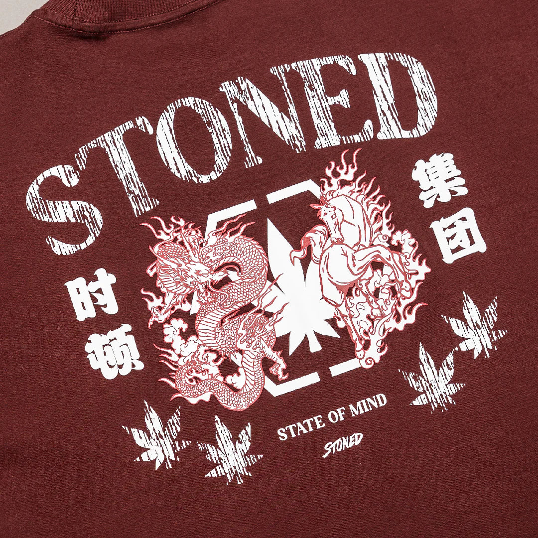 STONED & CO 26: DARK HORSE MYTH RED TEE