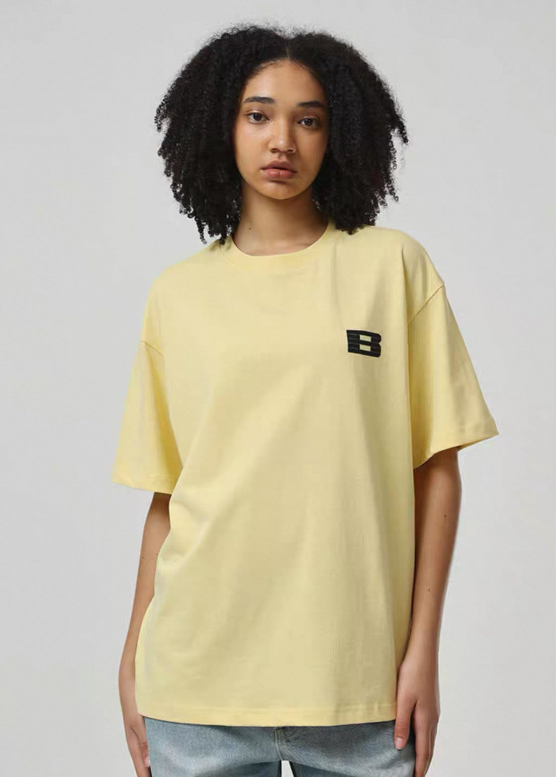 BONELESS ICONIC LOGO YELLOW T SHIRT