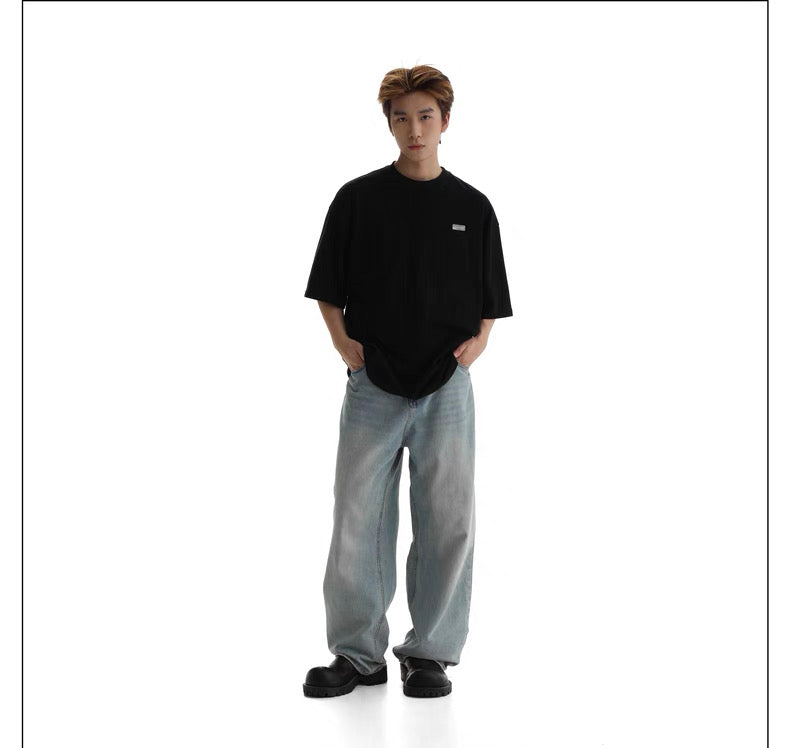 MASONPRINCE SMALL LOGO BLACK TEE
