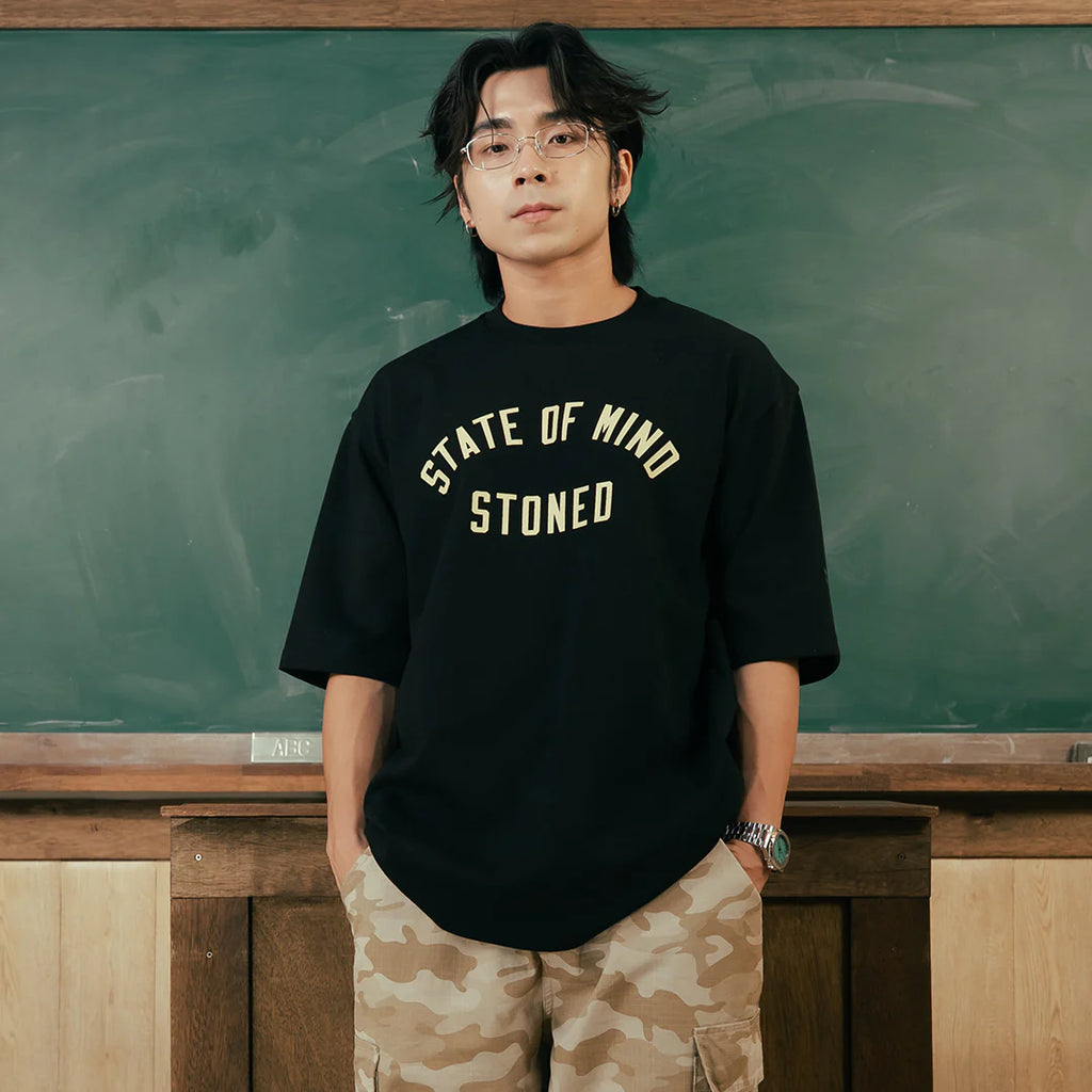 Stoned & Co Originals V2 Black Yellow Tee