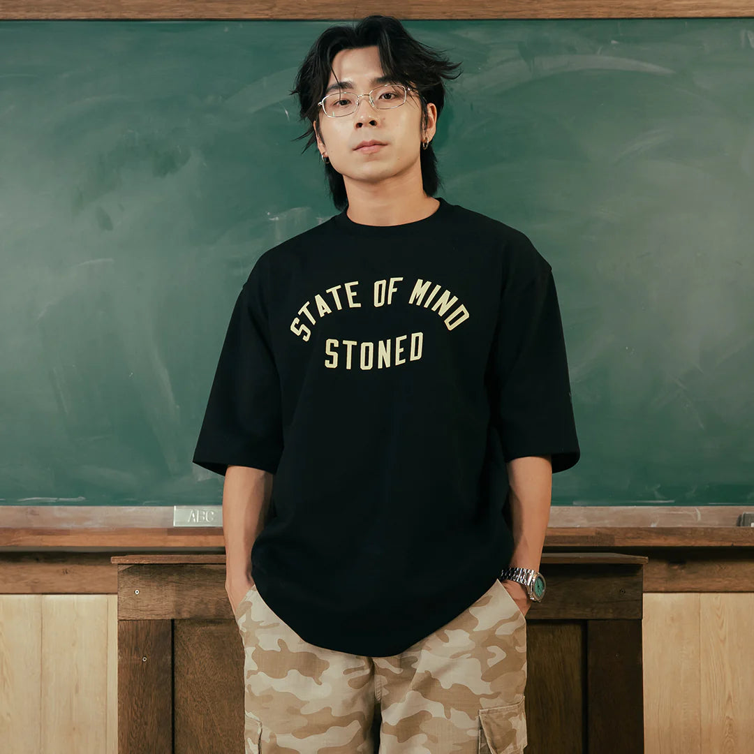 Stoned & Co Originals V2 Black Yellow Tee