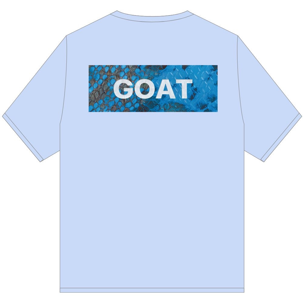 GOAT PHYTON BLOCK T SHIRT BLUE