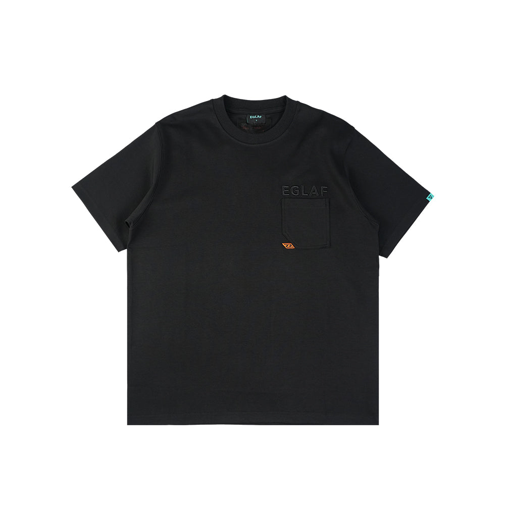 EGLAF BASIC26 POCKET TEE BLACK
