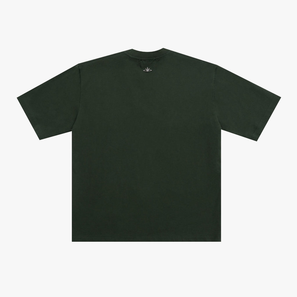 STONED&CO : COLLEGE OVERSIZED TEE GREEN