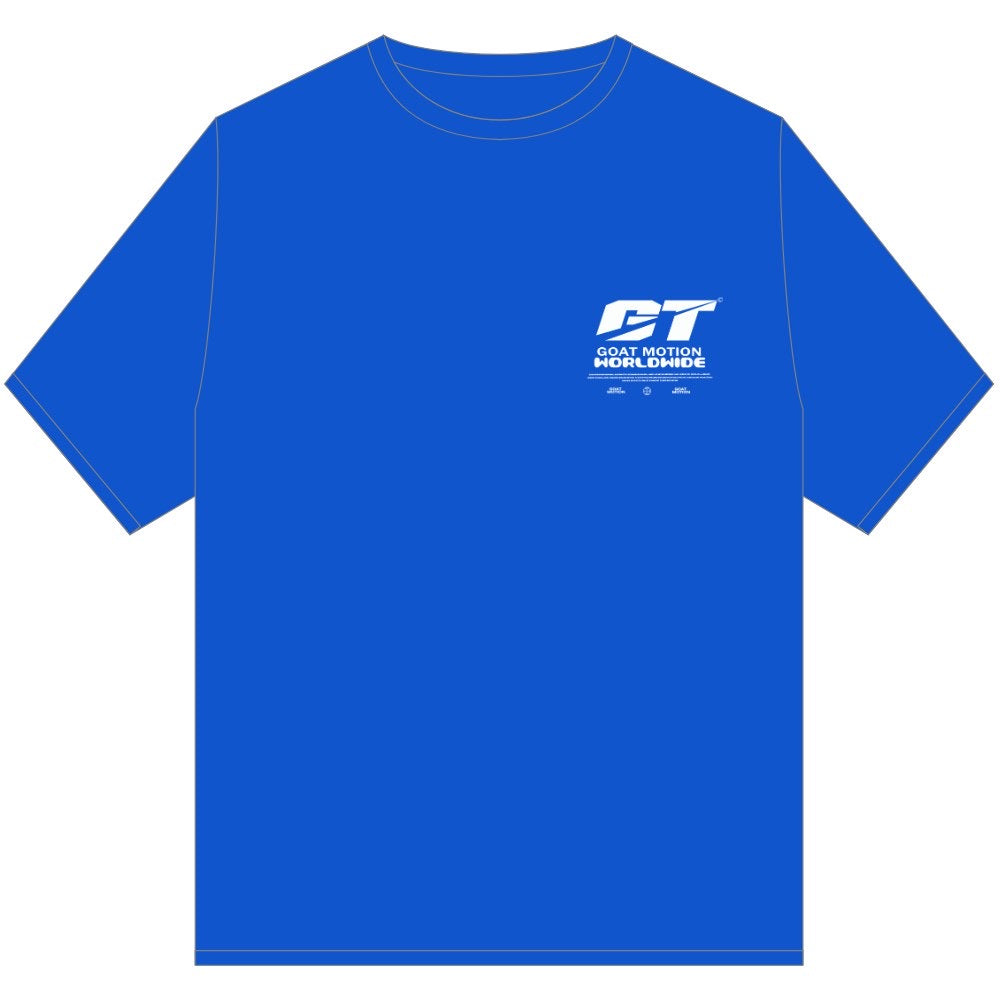 GOAT MOTION TEE SHIRT BLUE