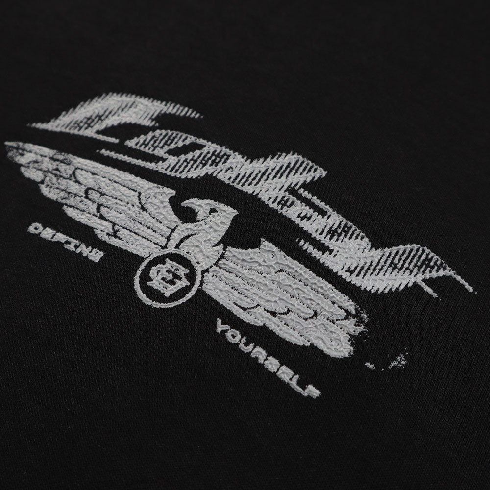 EGLAF R/W Wings Boxy Tee (Black)