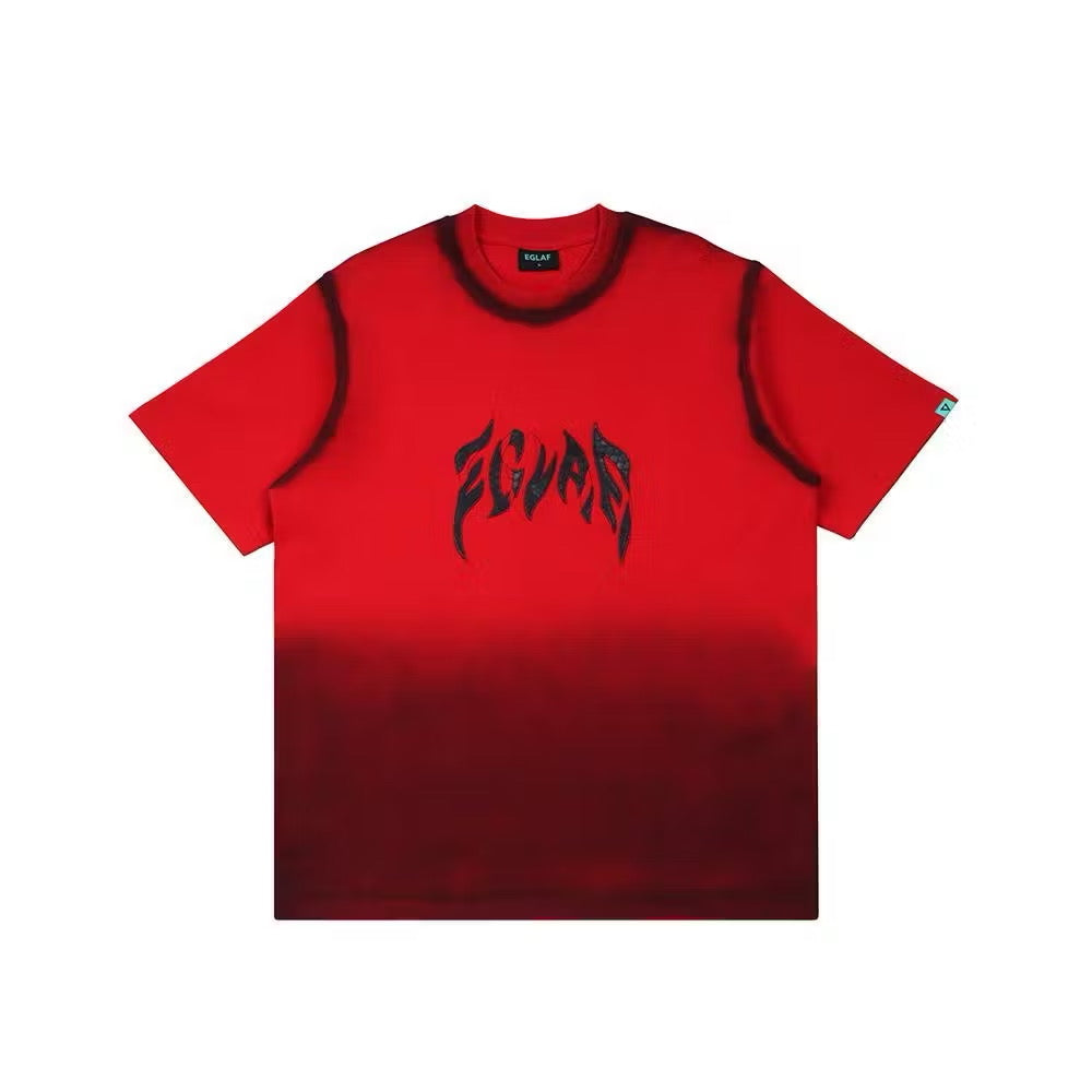 EGLAF FLAMES EGLAF LOGO TEE RED