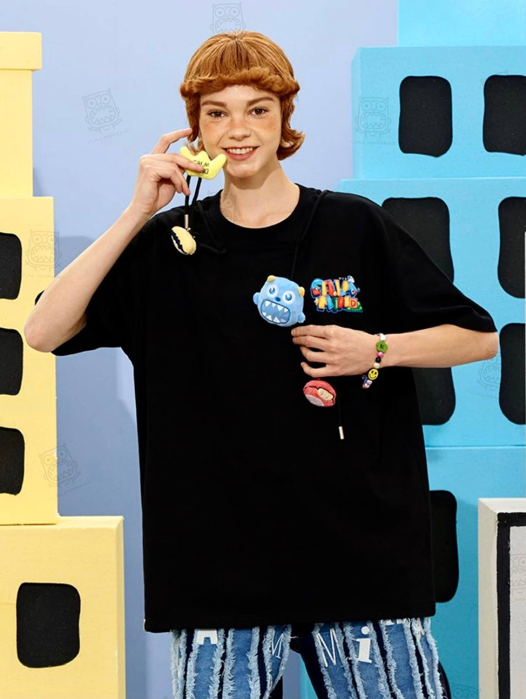 Calmmind Mario Monster Tee Black