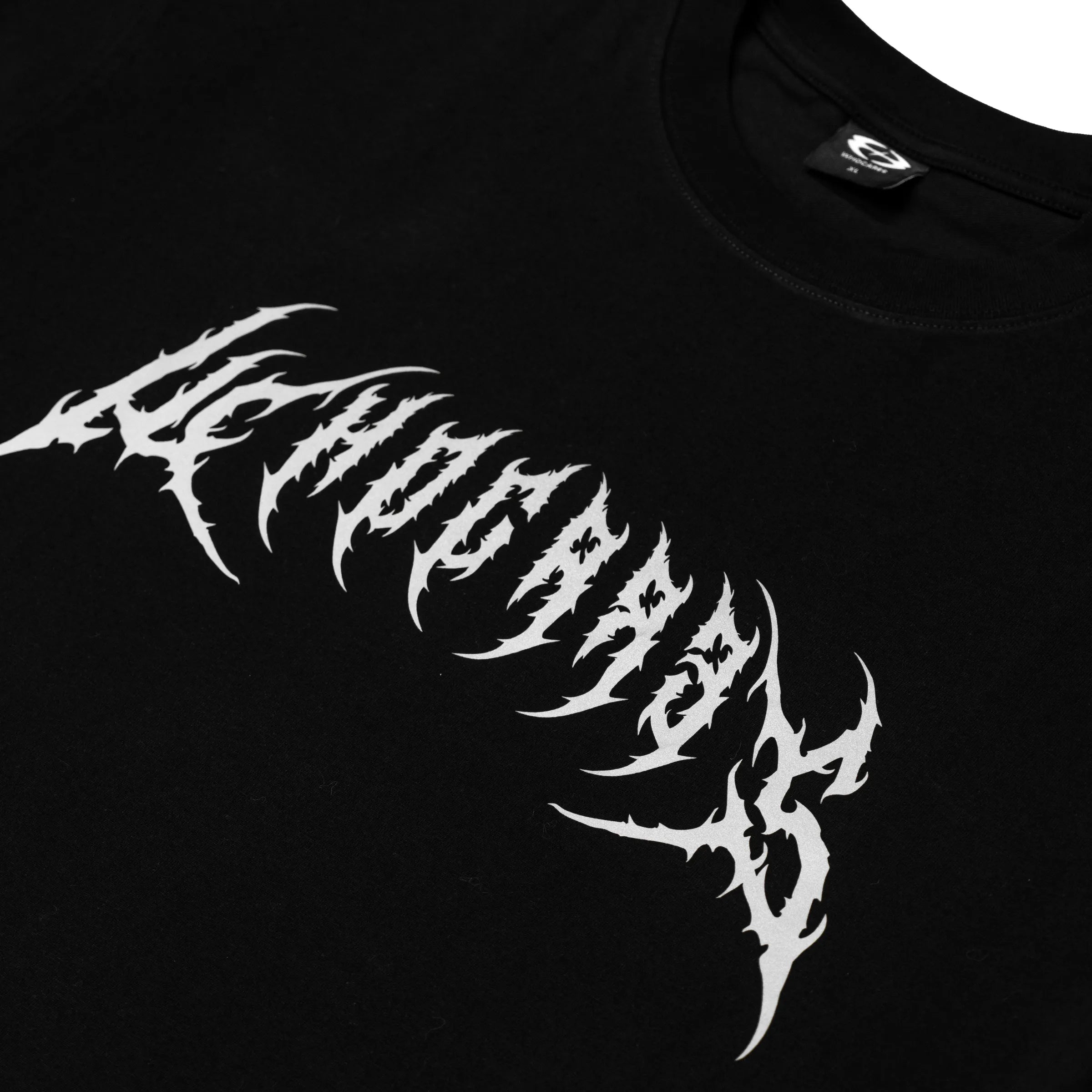 WHOCARES REFLECTIVE TEE BLACK