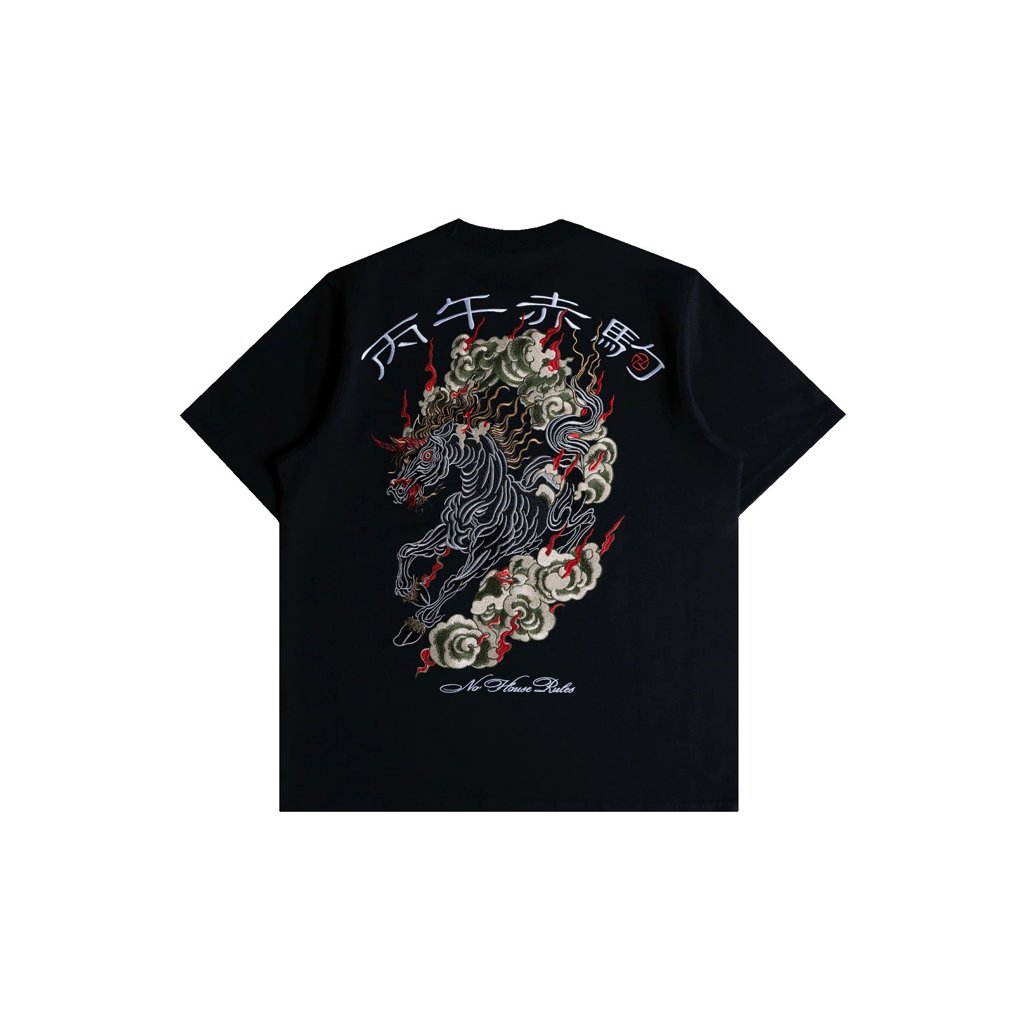 TNTCO CLOUDY HORSE TEE BLACK