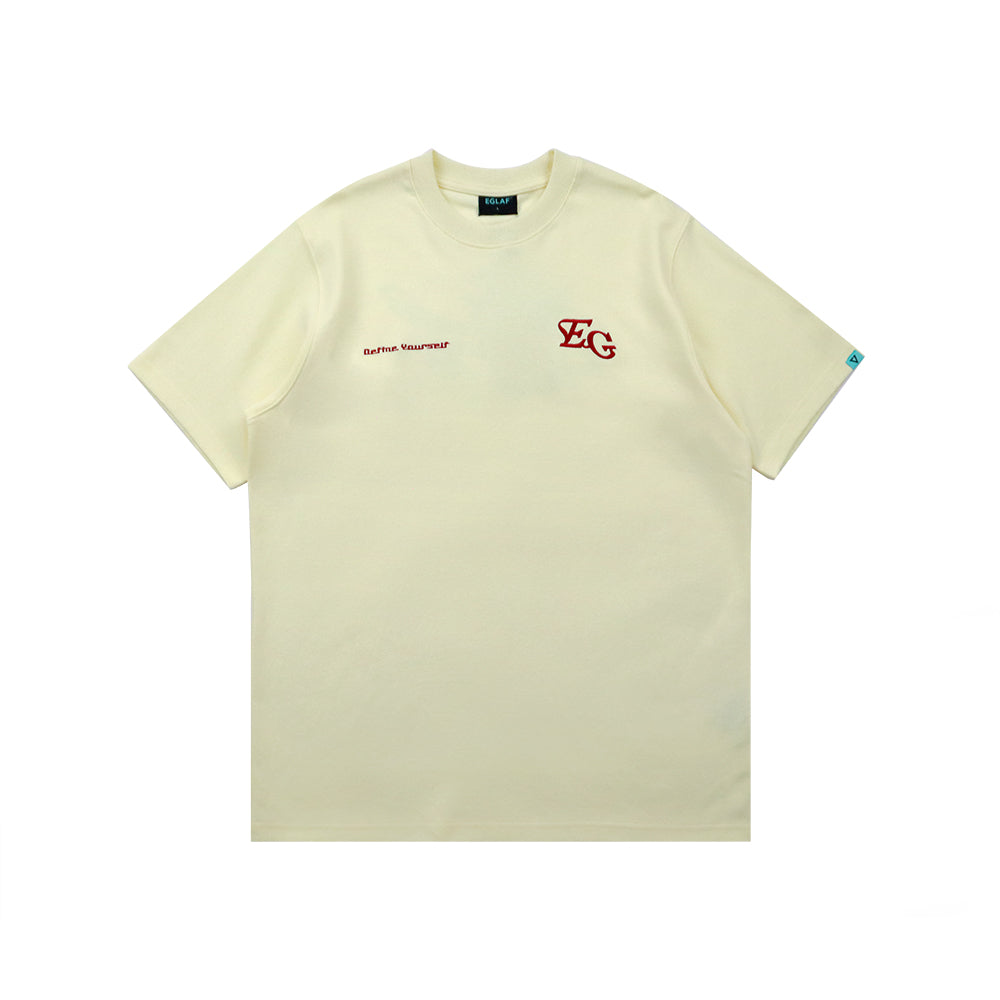 EGLAF MV GRADIENT LOGO TEE YELLOW