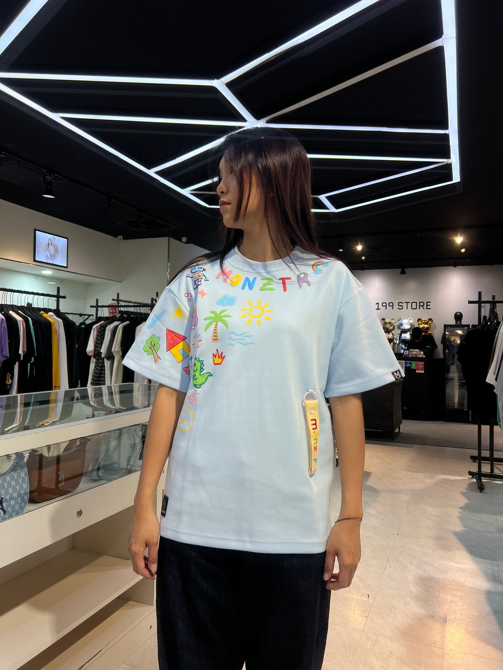 MONZTR CRAYON TEE BLUE