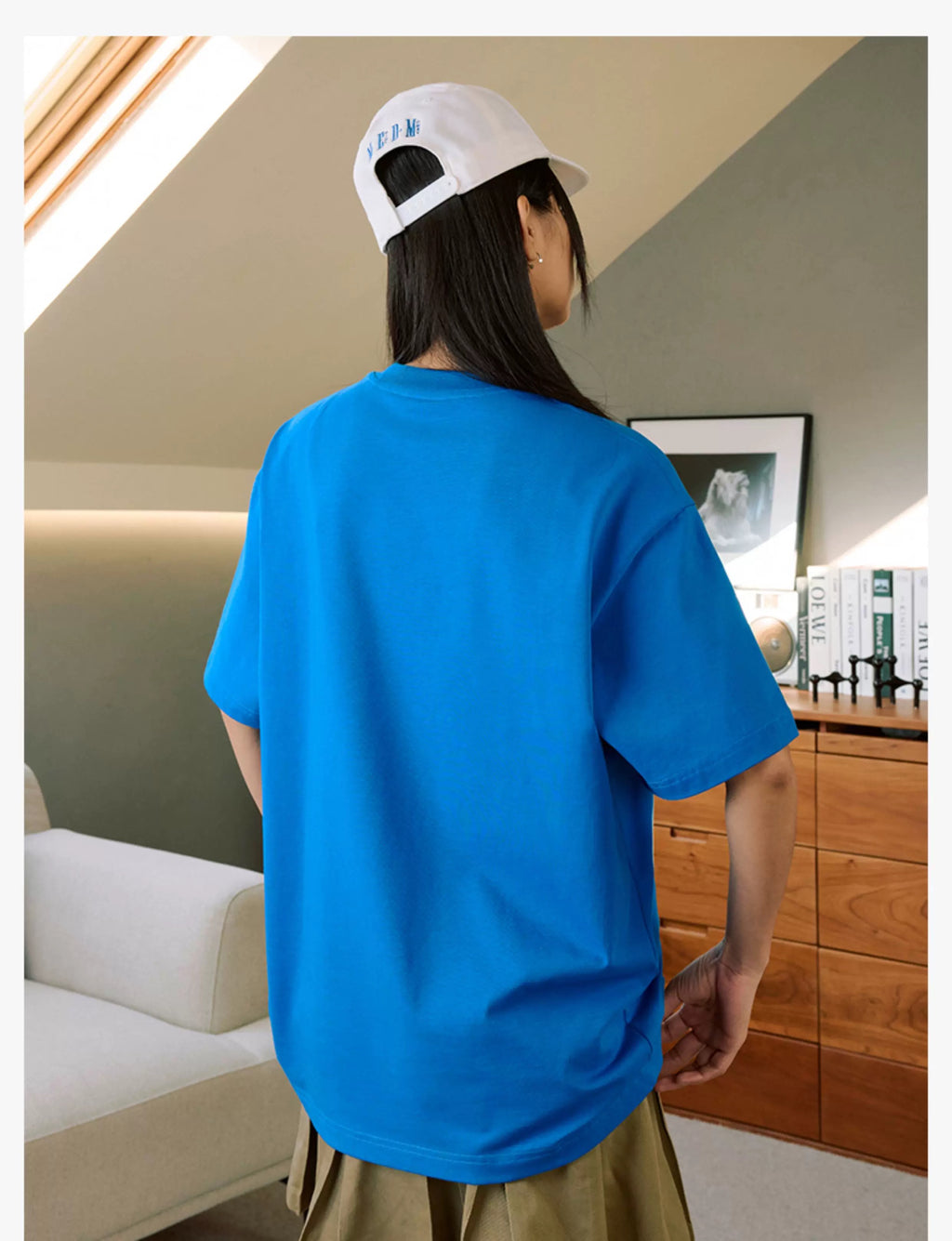 MEDM ALL ICONIC CRYSTAL BLUE TEE