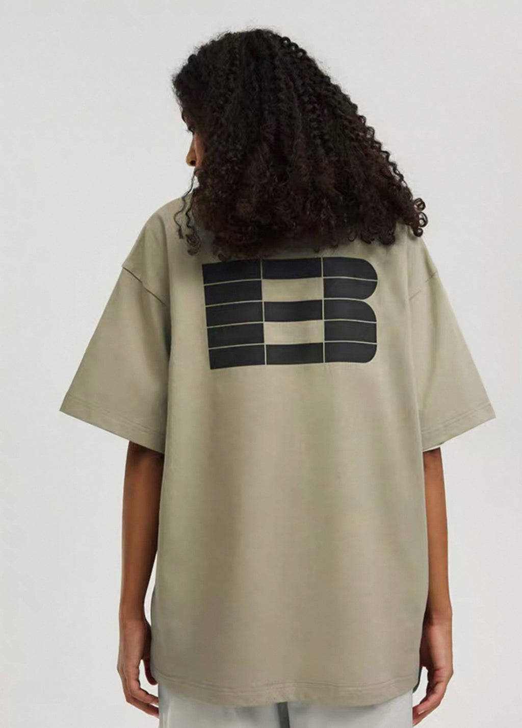 BONELESS ICONIC LOGO KHAKI T SHIRT