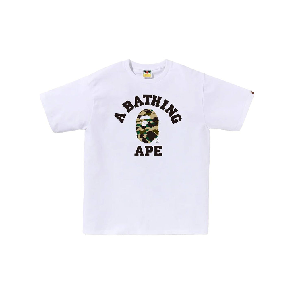 A BATHING APE® 1st Camo College T-shirt White