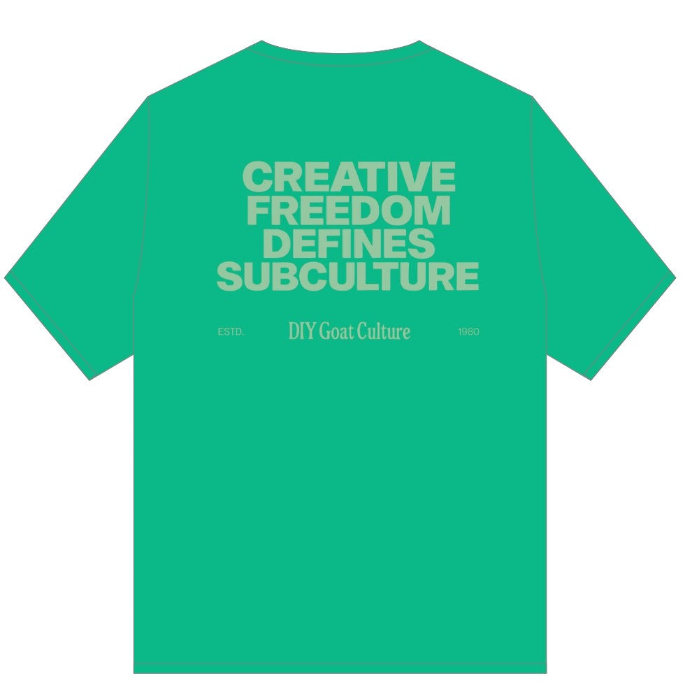 GOAT SUBCULTURE TEE SHIRT GREEN