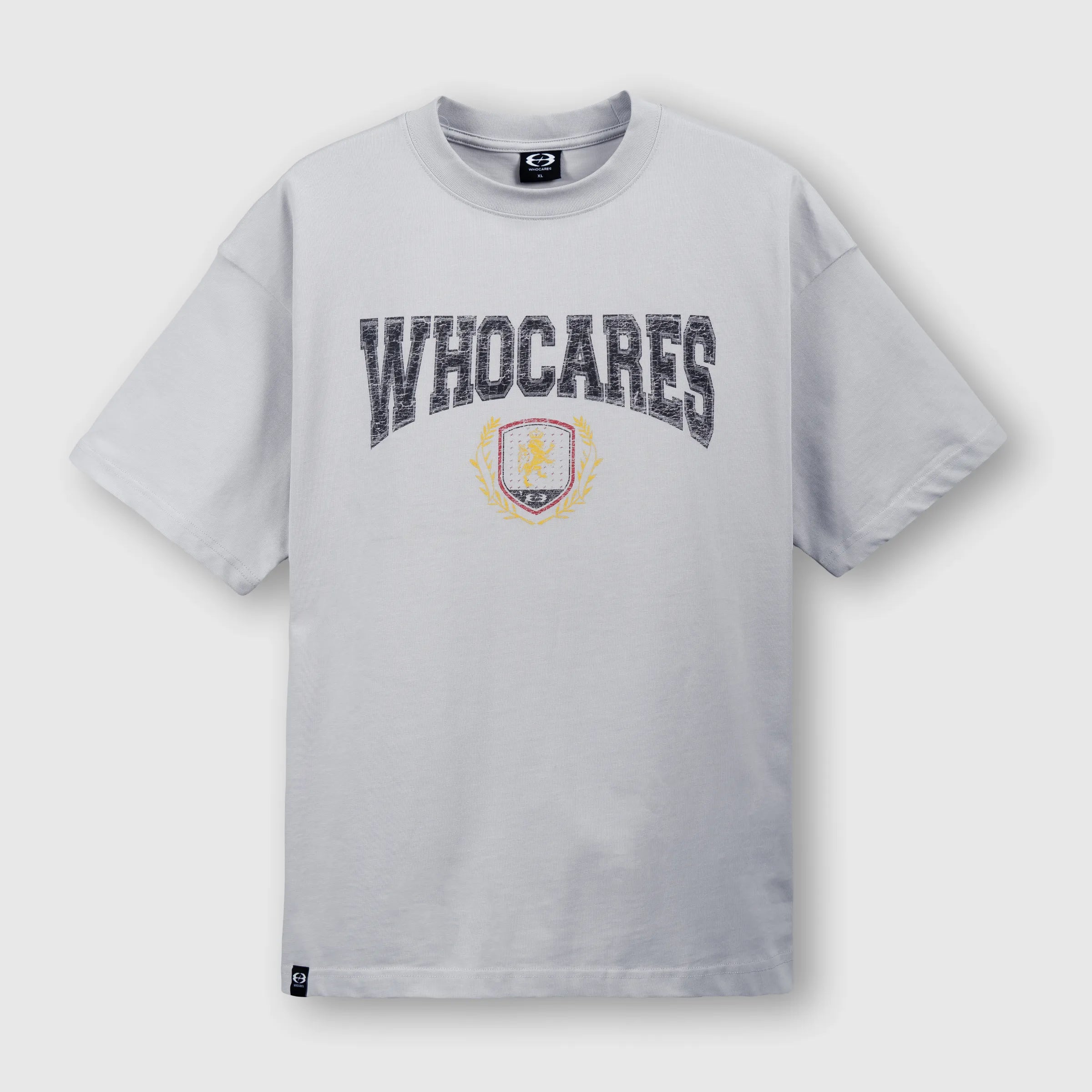 WHOCARES DON'T DOUBT VARSITY TEE GREY