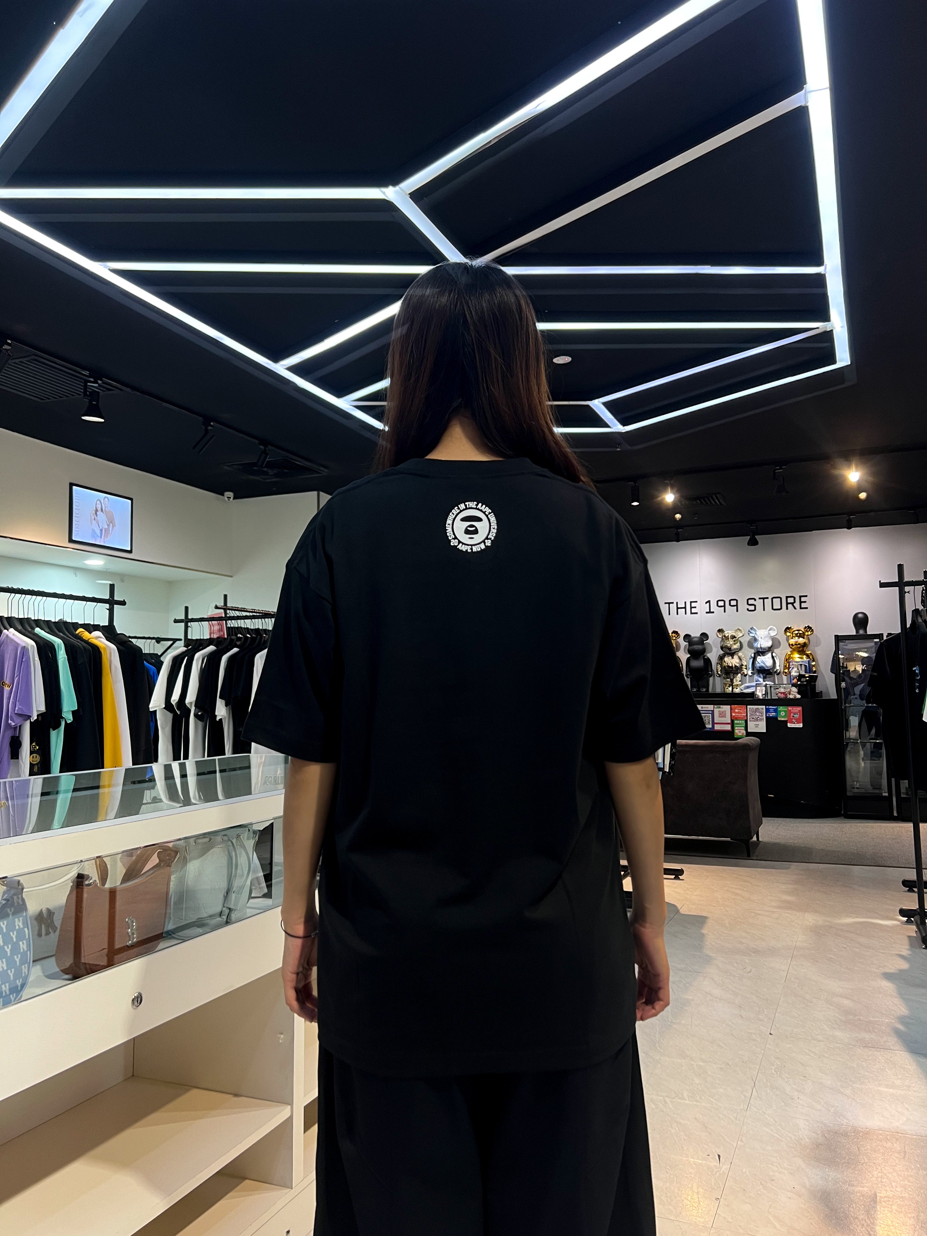 BAPE AAPE MAIN TEE BLACK