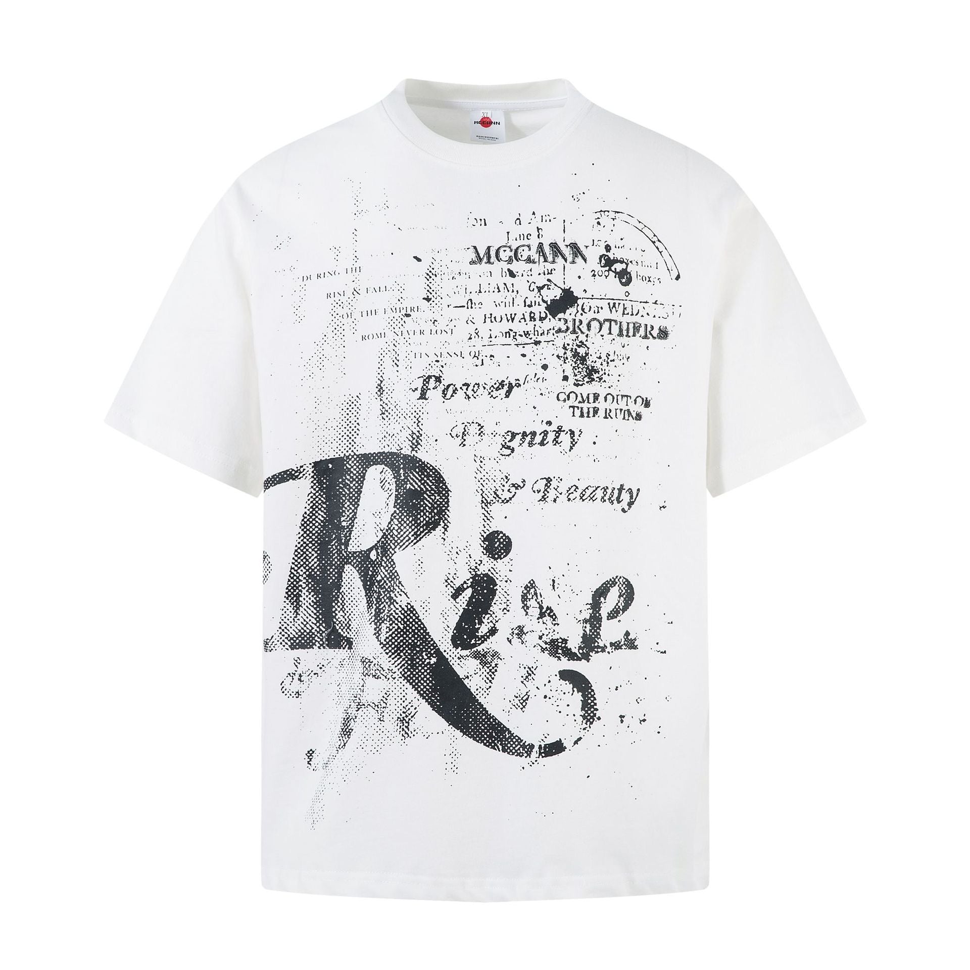 RISE WHITE T SHIRT (PRE-ORDER)