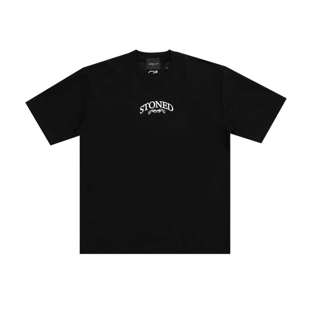 STONED&CO 26 : ATC ARCH LOGO TEE BLACK