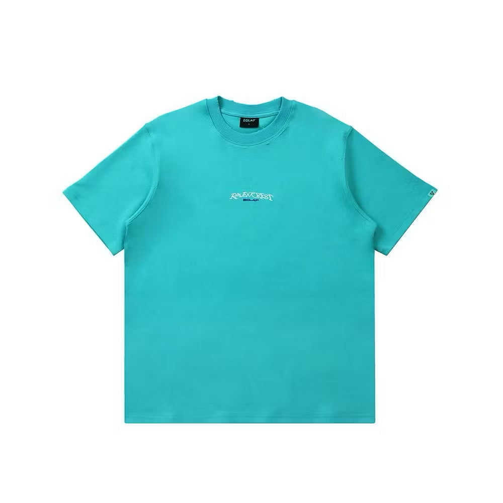 EGLAF RC EMBROIDERY LOGO TEE TERQUOISE