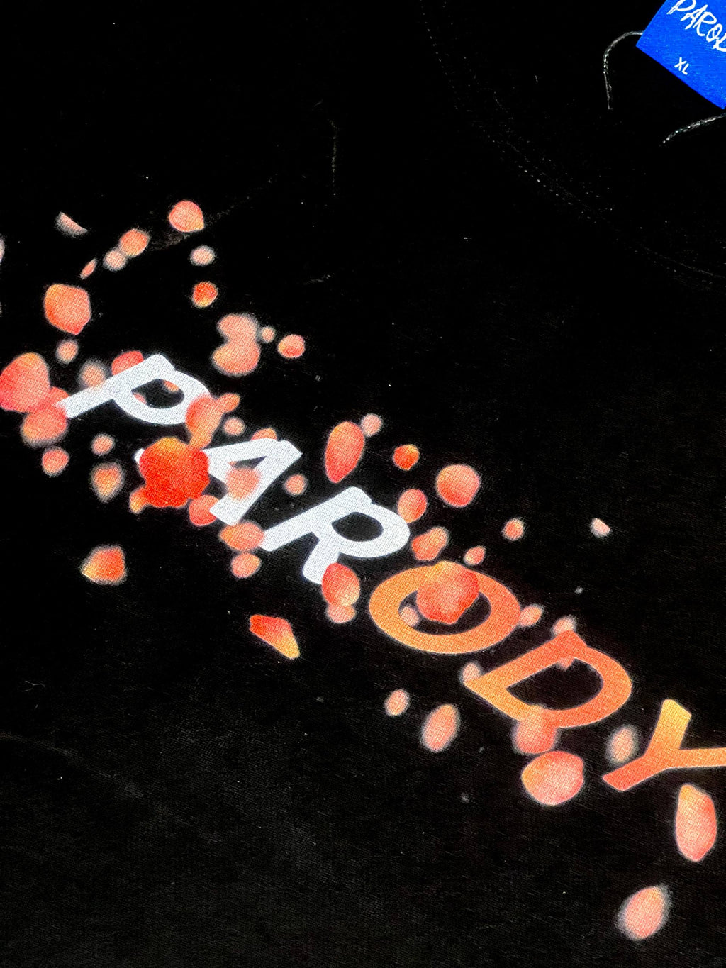 PARODY SMILEY FACE DESIGN 021 BLACK T SHIRT