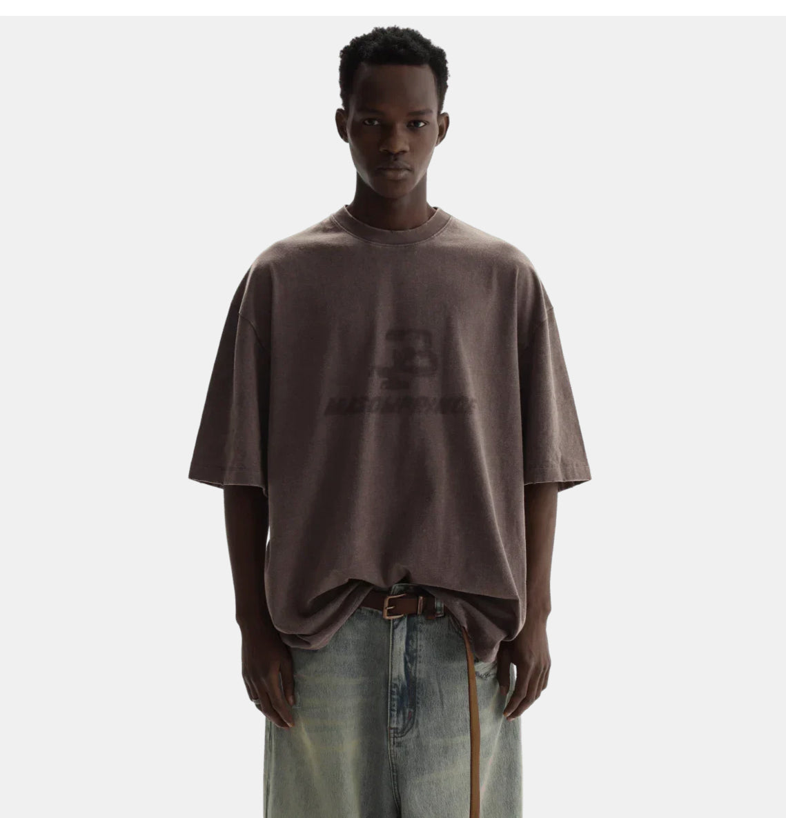 MASONPRINCE MESSED UP BROWN TEE