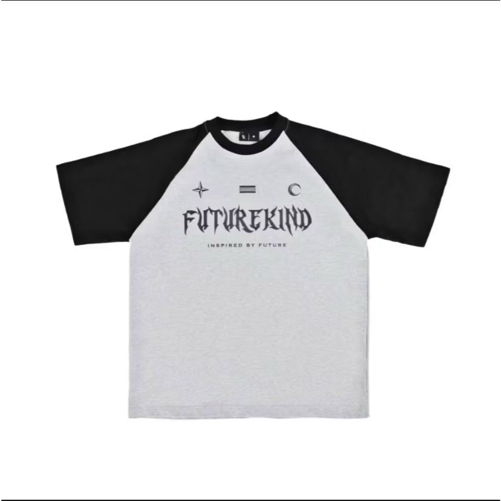 FUTURE KIND RETRO MELANGE BLACK TEE