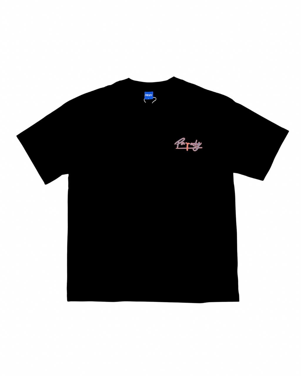 PARODY SMILEY FACE DESIGN 056 BLACK T SHIRT