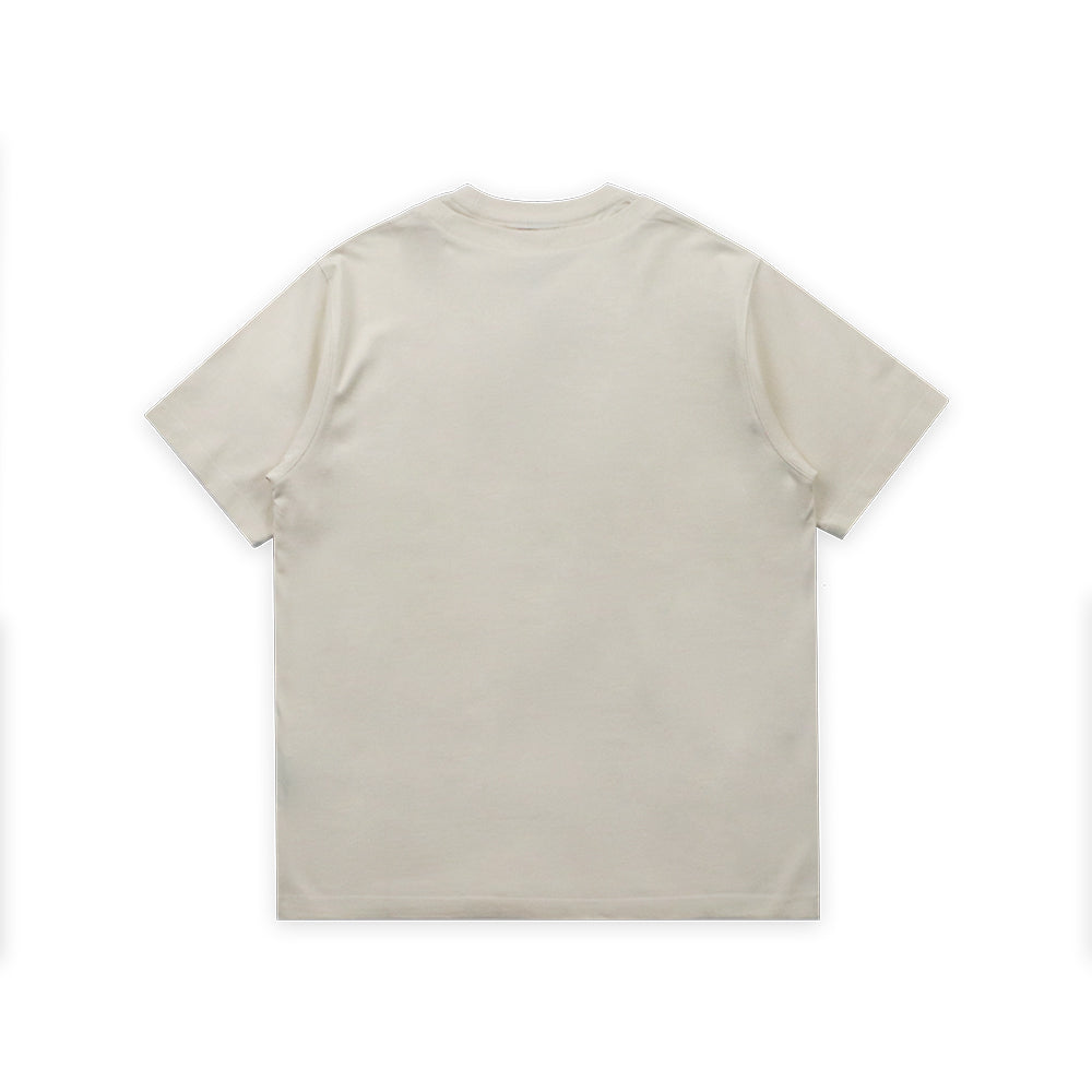 EGLAF MV DOUBLE COLLAR TEE CREAM WHITE