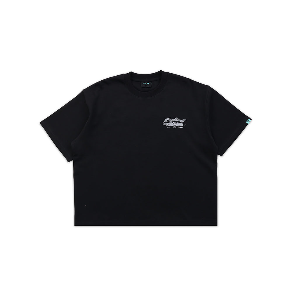 EGLAF R/W Wings Boxy Tee (Black)