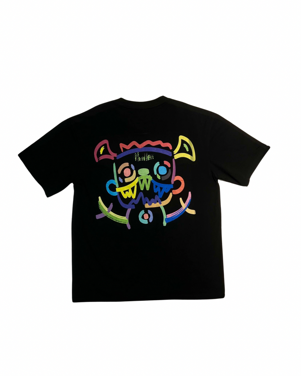 MINDLESS PAINTED MULTICOLOUR LOGO TEE BLACK