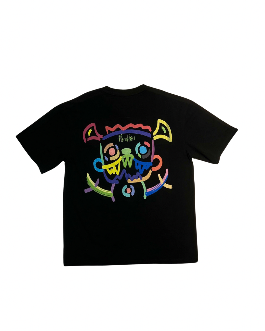 MINDLESS PAINTED MULTICOLOUR LOGO TEE BLACK