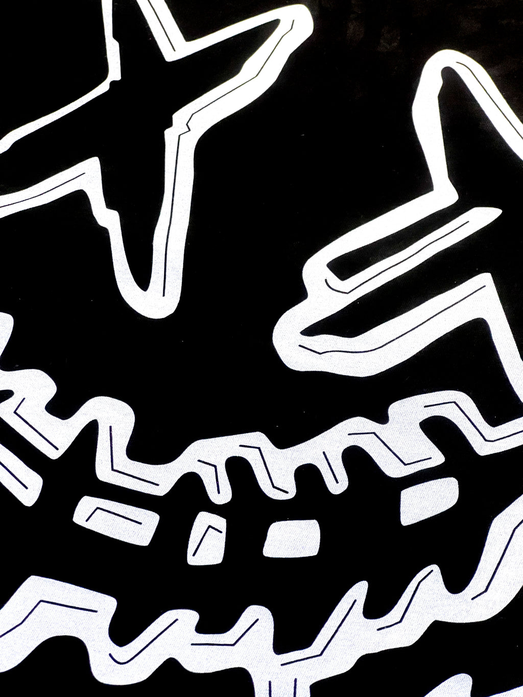 PARODY SMILEY FACE DESIGN 005 BLACK T SHIRT