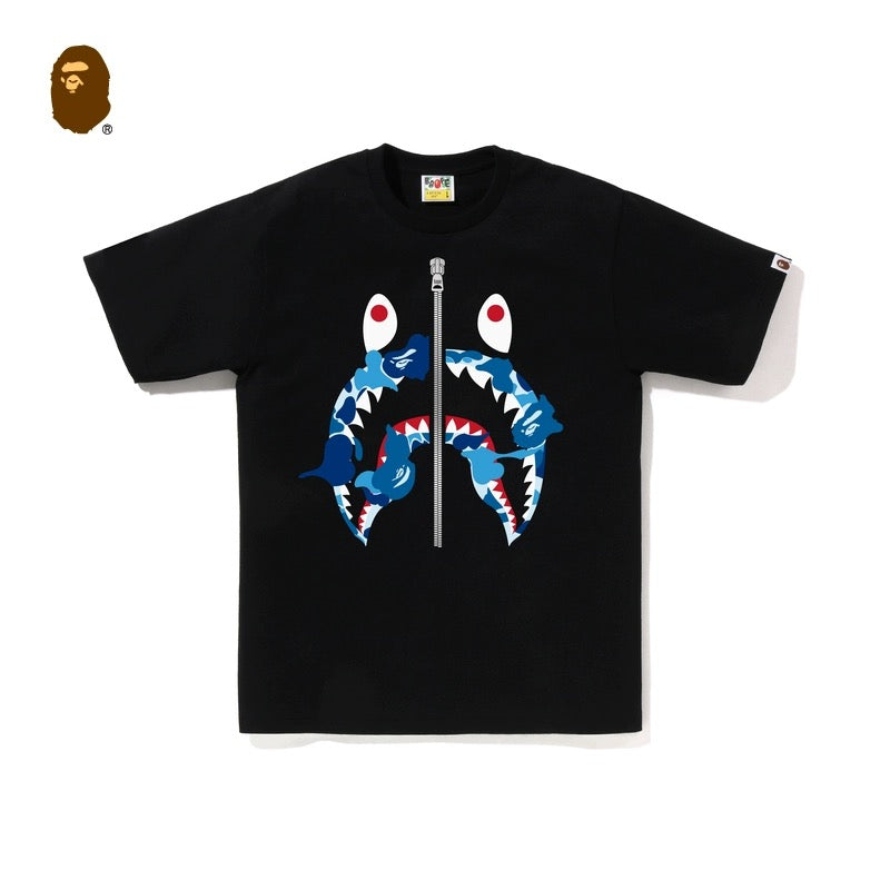 BAPE ABC Camo Shark Tee blue
