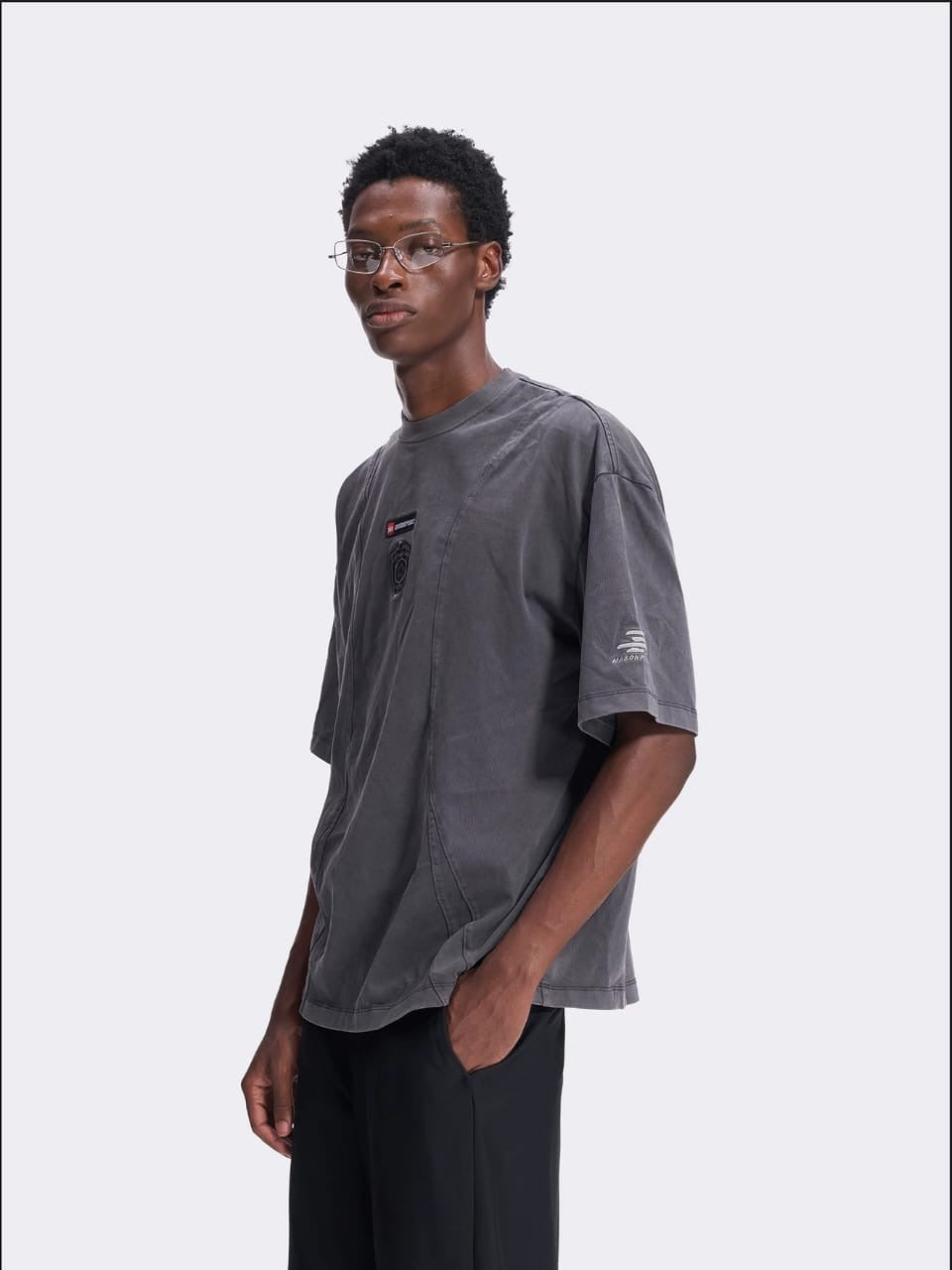 Masonprince Star Player Season Dual Star Goalkeeper Short-Sleeve Tee Iron Grey