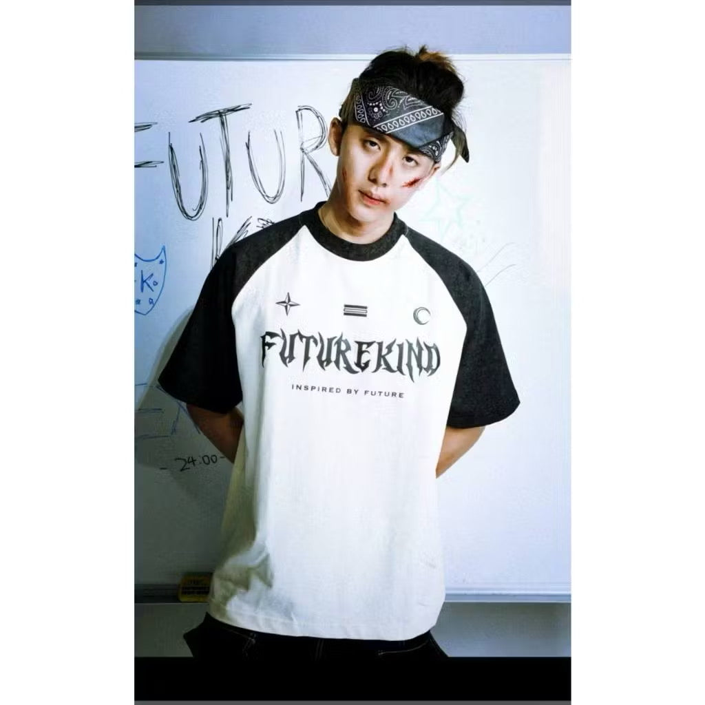 FUTURE KIND RETRO WASHED BLACK TEE