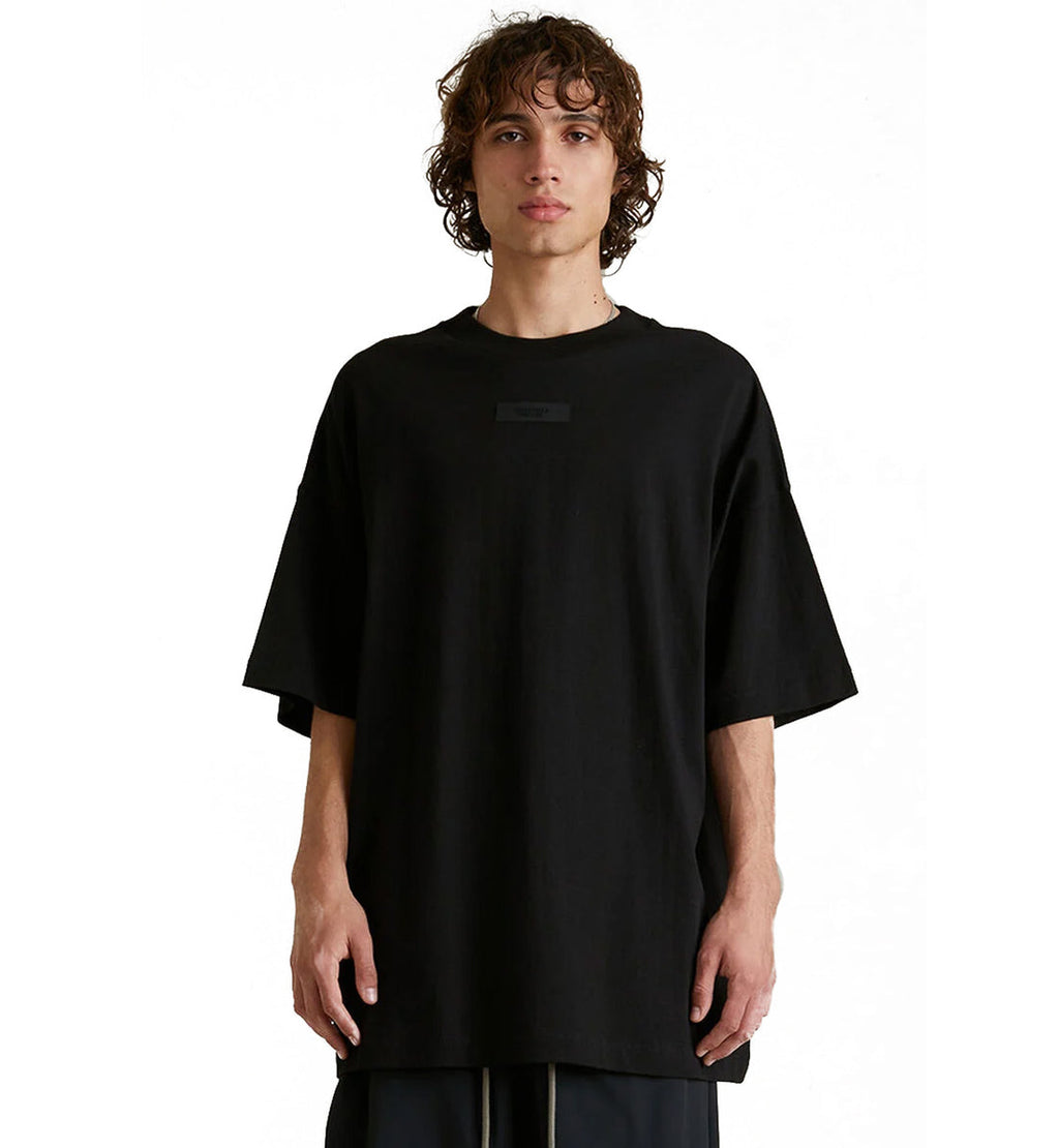 FEAR OF GOD ESSENTIALS T-Shirt Short-Sleeved With Chest Label SS24 Black