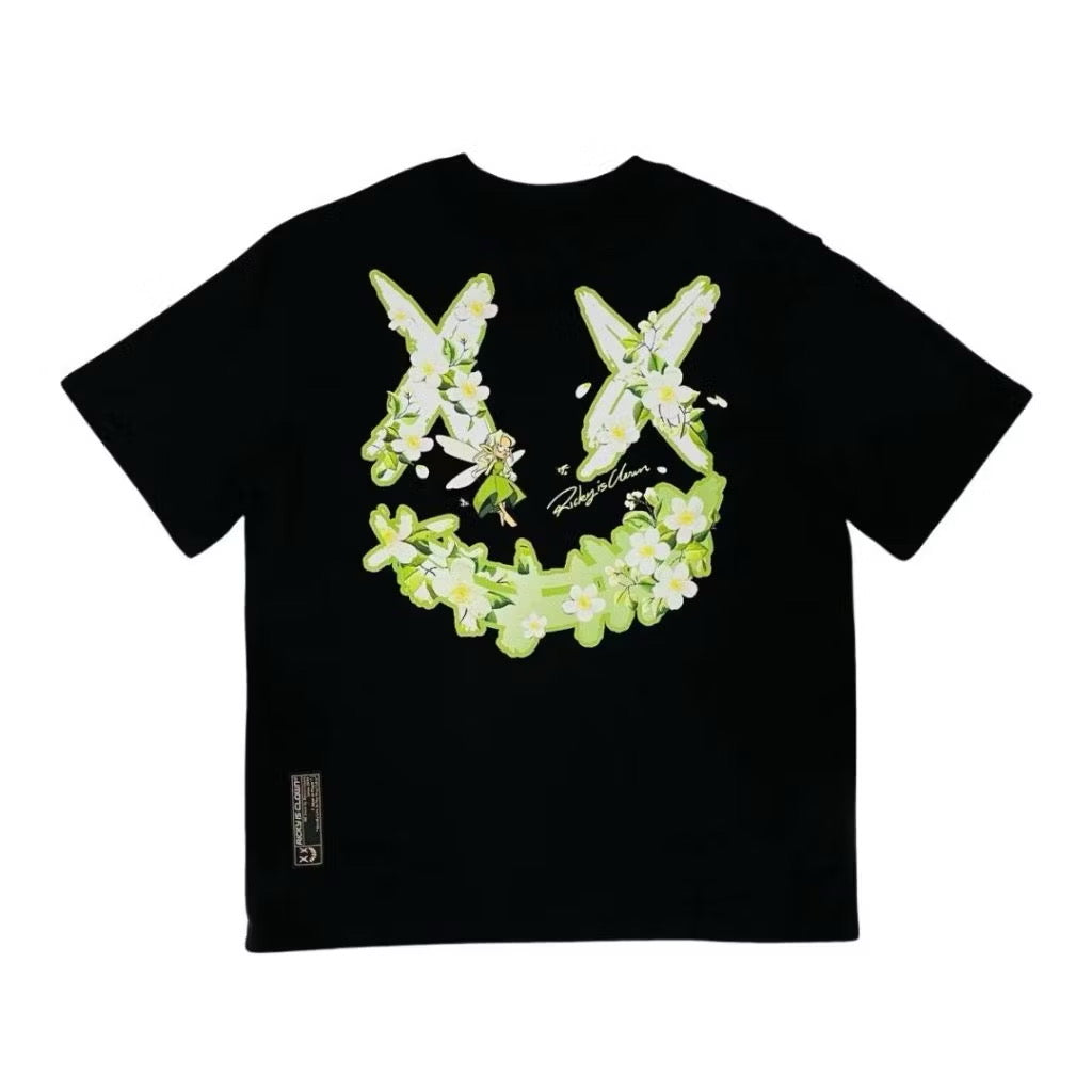 RICKYISCLOWN GREEN FAIRY BLACK TEE