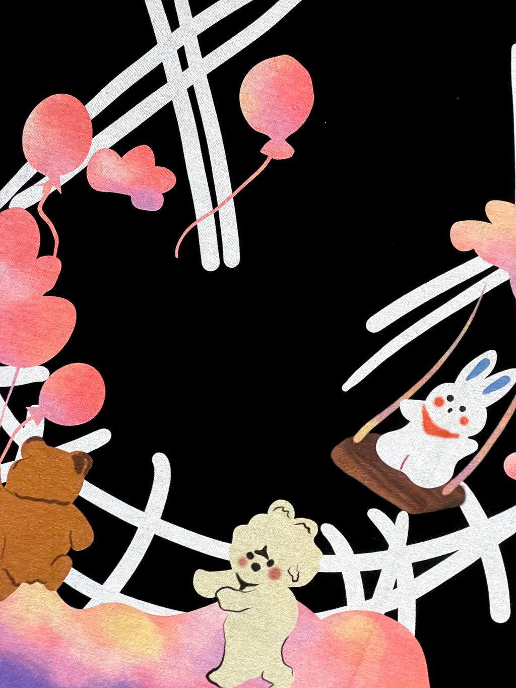 PARODY SMILEY FACE DESIGN 002 BLACK T SHIRT