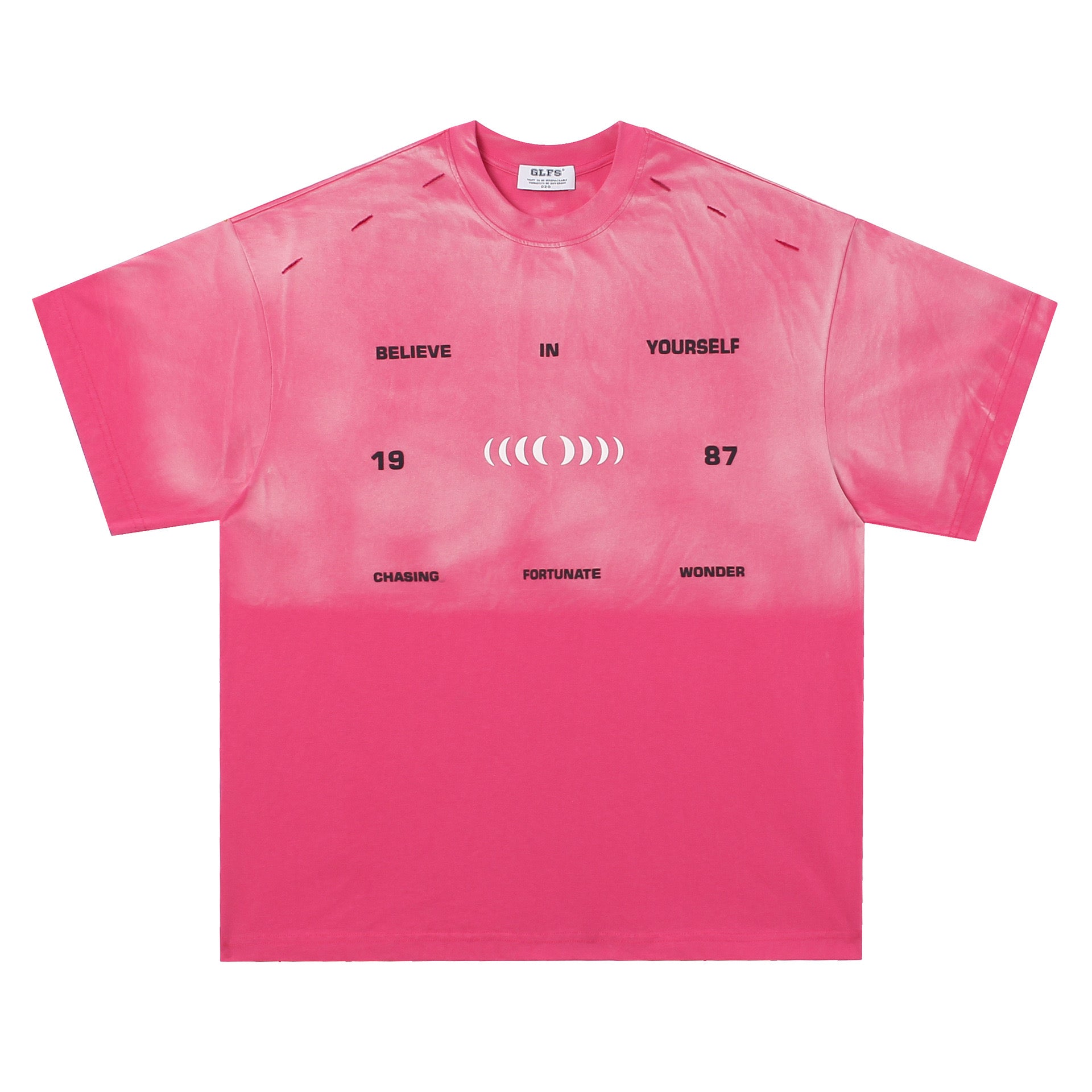 BELIEVE YOURSELF PINK WASHED T SHIRT (PRE-ORDER)