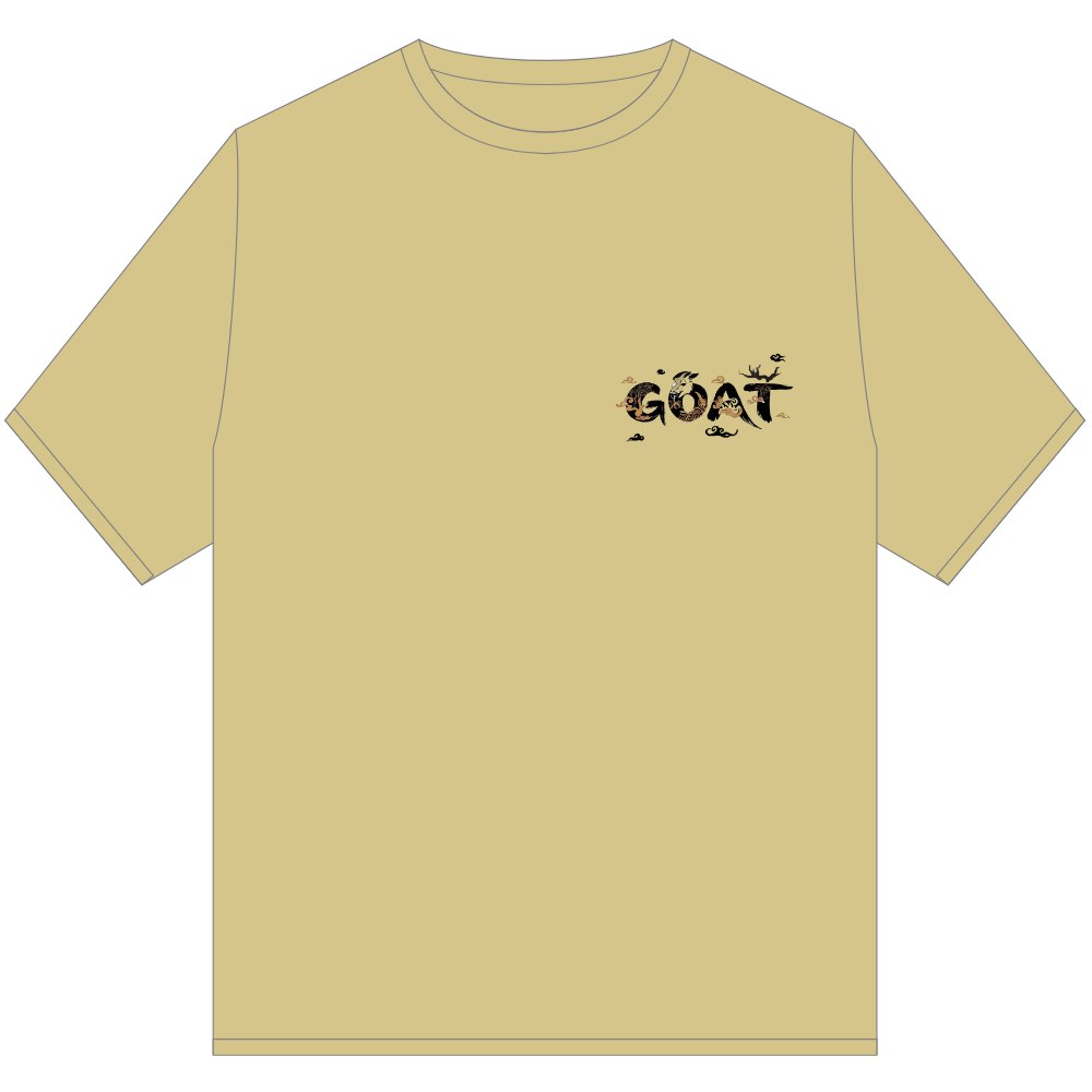 GOAT ORIENTAL T SHIRT KHAKI