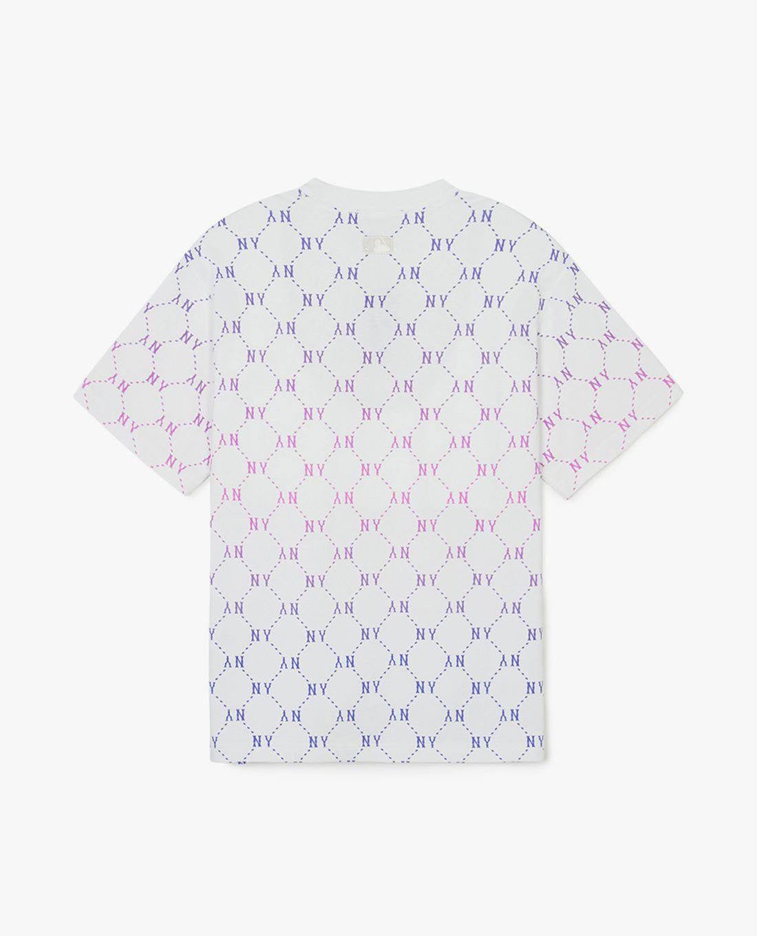 MLB FULL MONOGRAM NY TEE PINK PURPLE