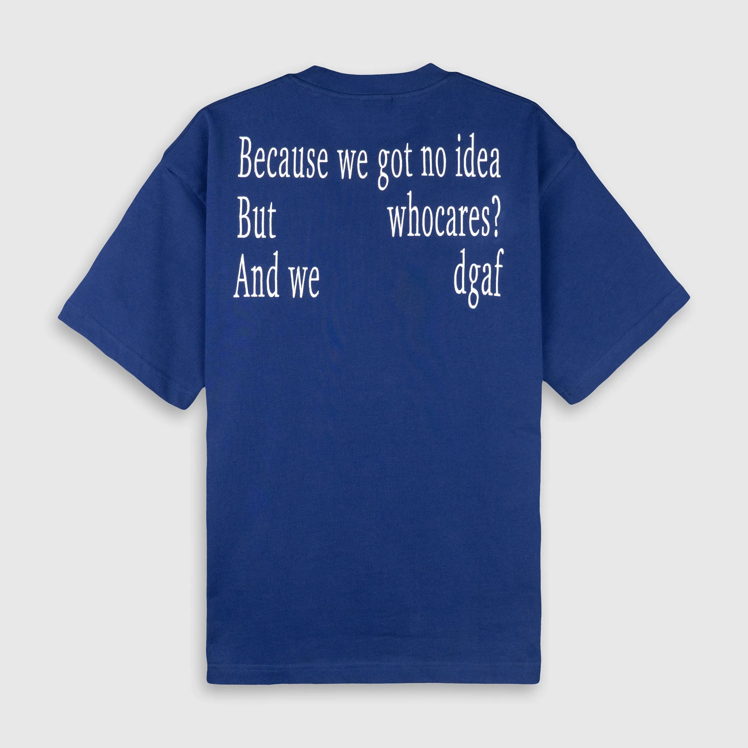 WHOCARES NO IDEA TEE BLUE