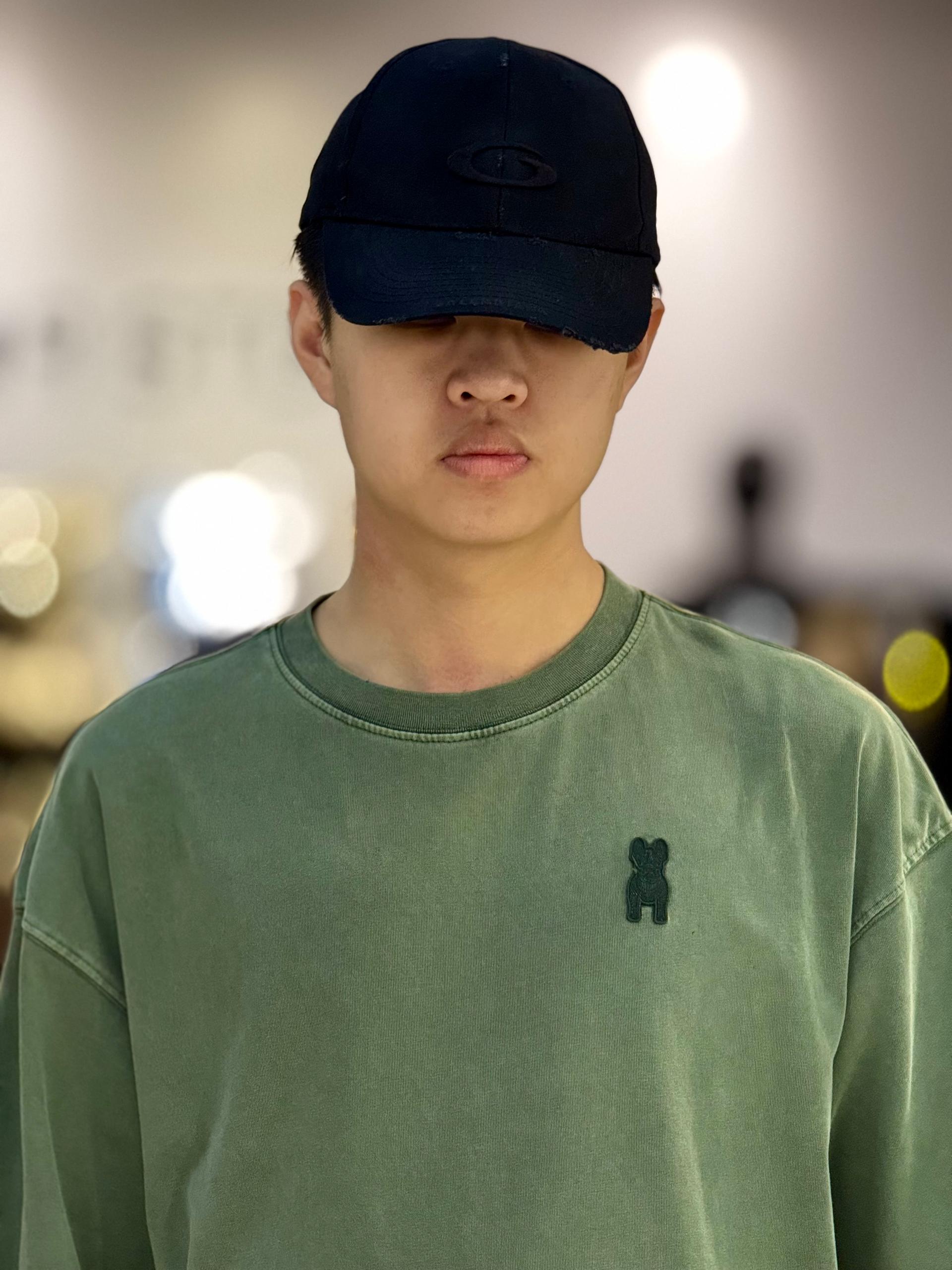Lifework Dog Small Logo Green Tee