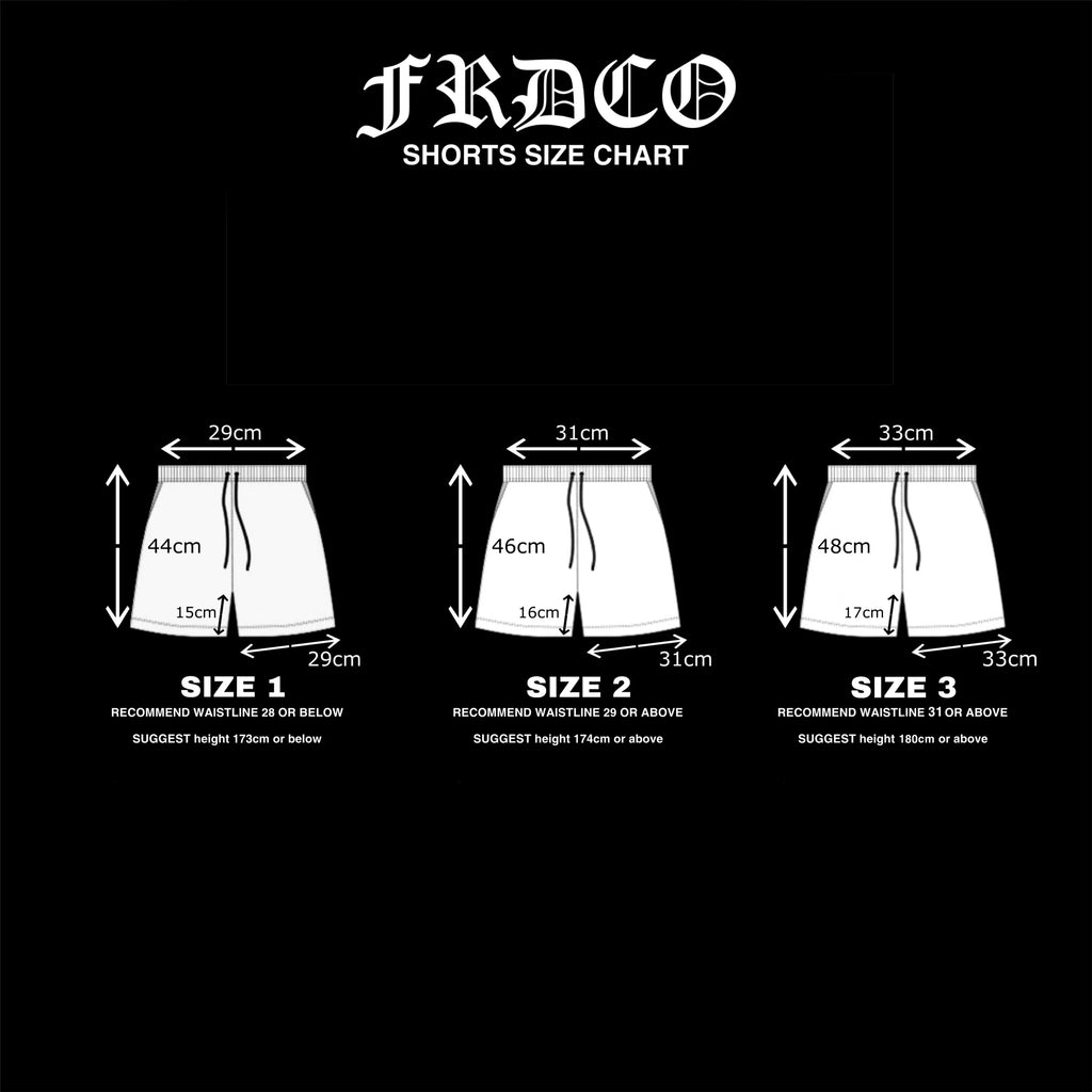 FRDCO WARRIOR LOGO SHORTS WHITE