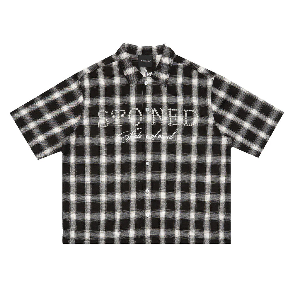 STONED&CO 26 : PEARL FLANNEL WHITE&BLACK