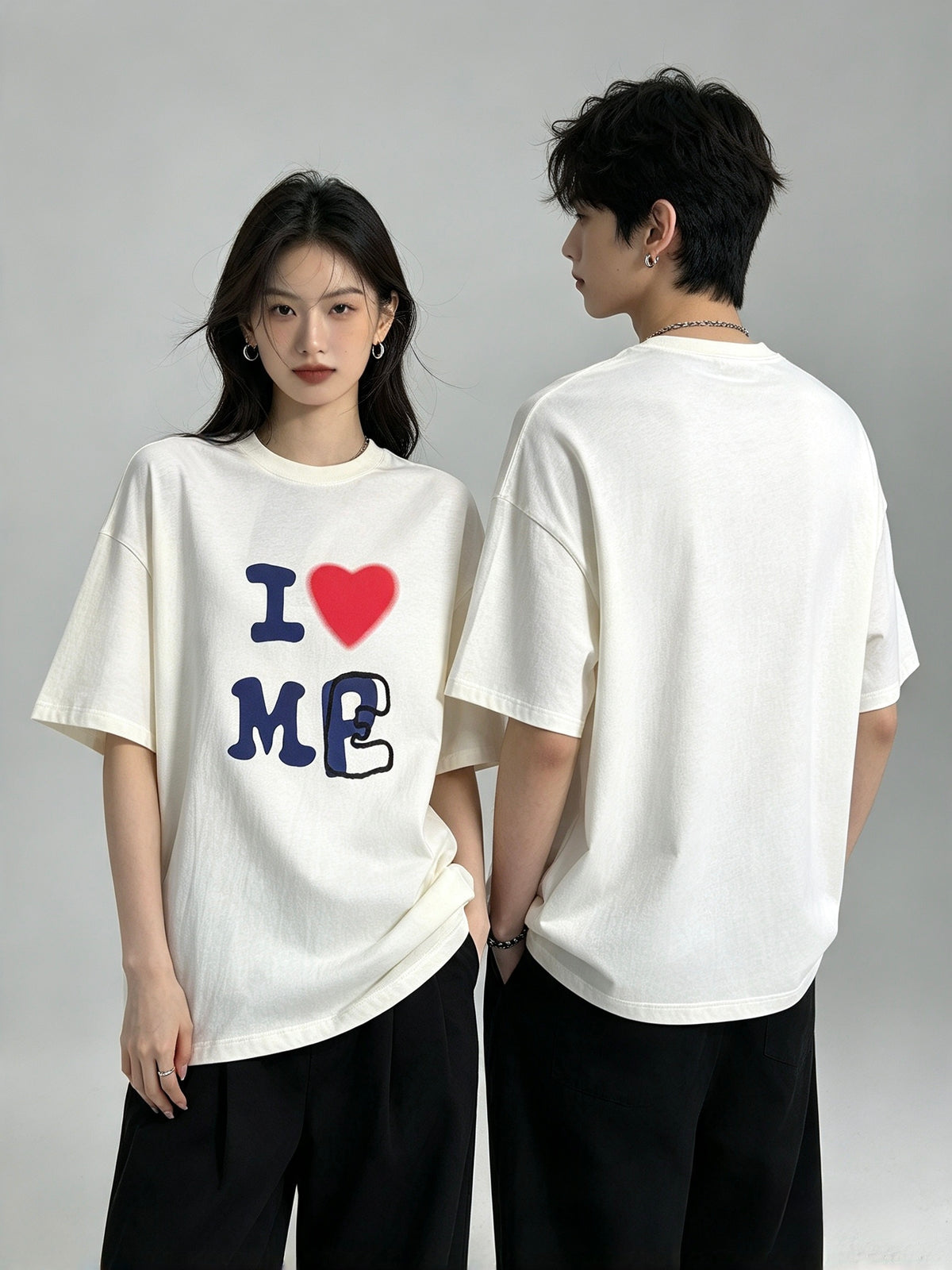 MASONPRINCE I LOVE MEP BLACK TEE