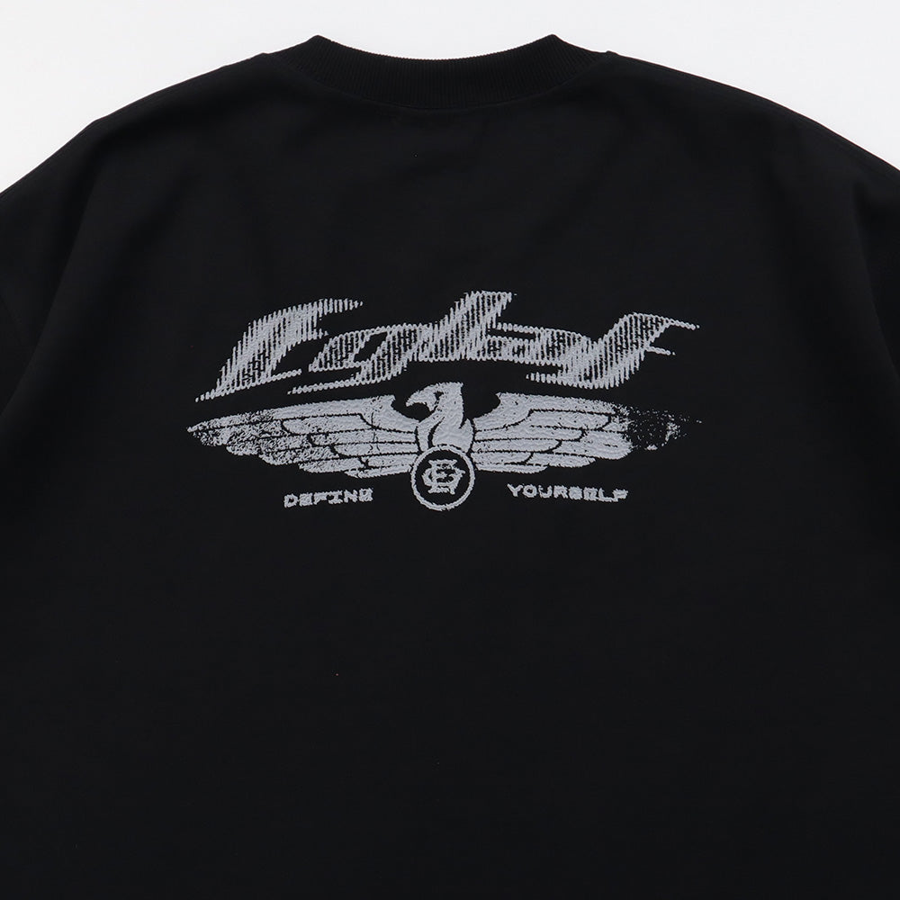 EGLAF R/W Wings Boxy Tee (Black)
