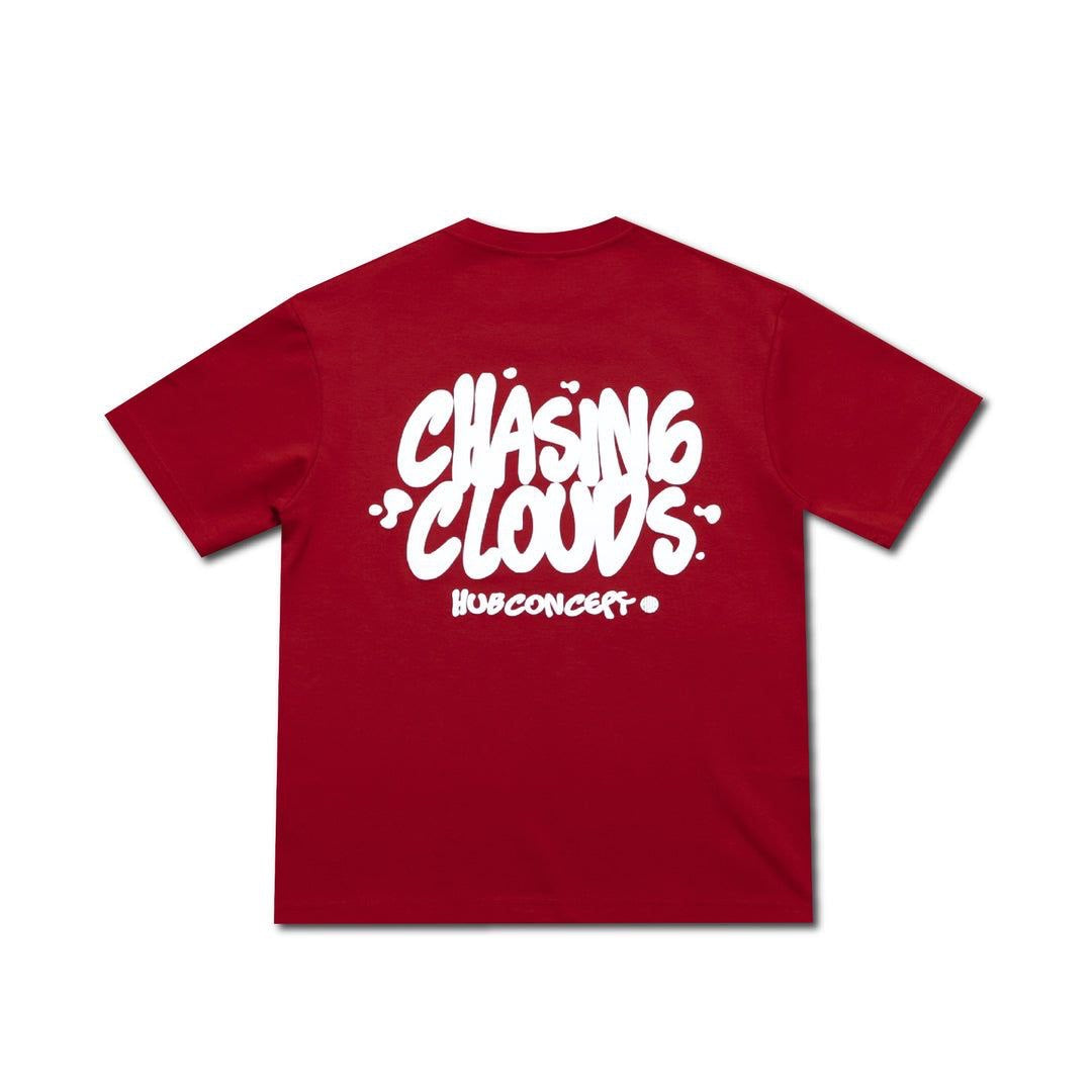 HUBCO CHASING CLOUDS TEE RED